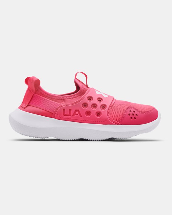 Girls' Grade School UA Runplay Running Shoes, Pink, pdpMainDesktop image number 0